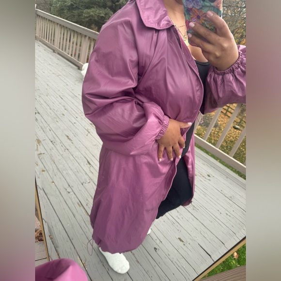 A New Day • Femme Rain Jacket - Periwinkle / Bomber Tunic Length - Picture 5 of 9